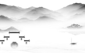 高档 人气中式山水 TIF分层