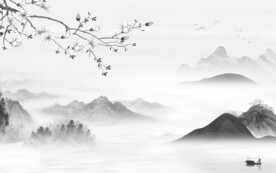 现代 新传灰色山水 TiF分层