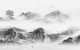 极简 新款灰山水画 TIf分层