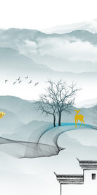 蓝色 大气高档玄关 TiF分层