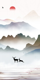 别墅 新无框画玄关 TiF分层