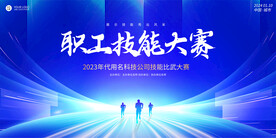 企业学校技能比赛展板