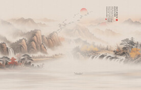 新中式禅意山水画