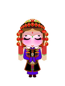 蒙古族娃娃四子部