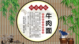 牛肉面背景墙