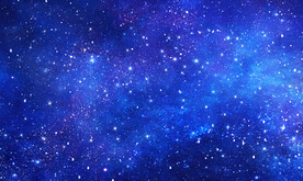 蓝色宇宙星空背景墙