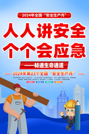 安全生产月海报