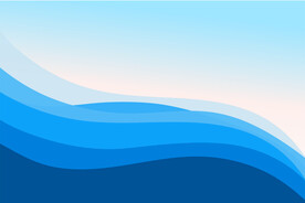 标书封面动感线条烟青色山水画