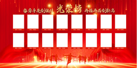 业绩光荣榜展板