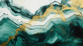 绿色金线渐变大理石背景