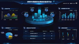 智慧治理综合指挥平台可视化大屏
