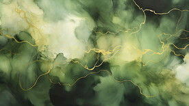 绿色水彩水墨背景