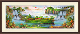 欧式乡村风景油画