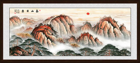 泰山风景画泰山图五岳独尊