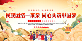 民族团结宣传展板