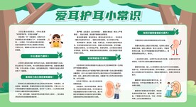 爱耳护耳宣传栏