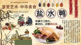 盐水鸭背景墙