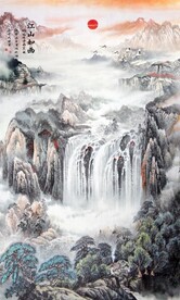 玄关山水画