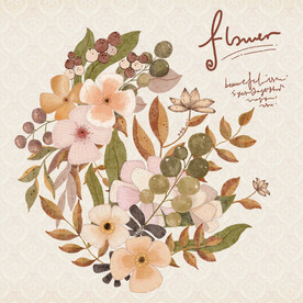 原创花样设计花朵不分层