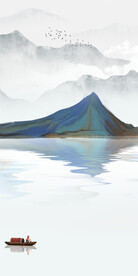 中式 现代山水玄关 TIF分层