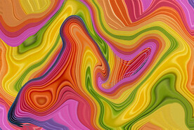 彩虹幻化艺术背景