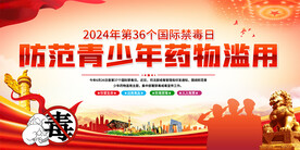 国际禁毒日宣传展板