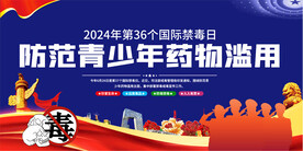 国际禁毒日宣传展板