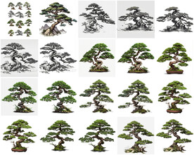 高清松树树木免抠贴图     