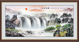 山水画山水风景