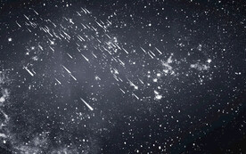 黑色流星雨星空背景