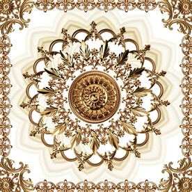 奢华黄金曼陀罗欧式天顶