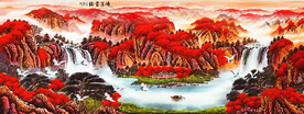 鸿运当头办公室挂画