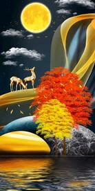 轻奢发财树玄关