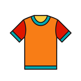 矢量衣服夏季T恤