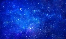 蓝色星空背景墙