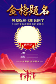 高考中考喜报海报