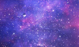 紫色宇宙星空星云背景图