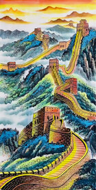 长城山水画挂画