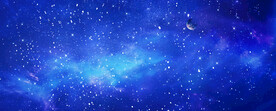 蓝色星空天花软膜