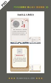 人物简介牌子