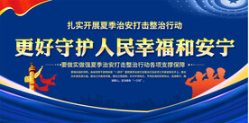 社会治安展板