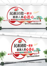 民族团结文化墙