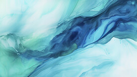 绿色水彩水墨背景