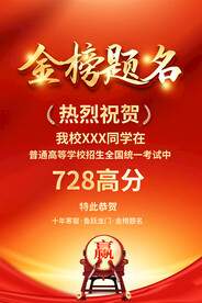 高考喜报海报