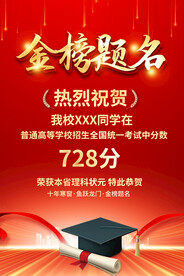 高考喜报海报