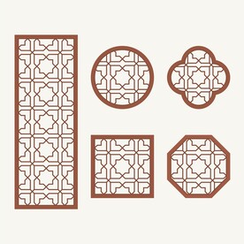 中式花纹 窗花格 镂空隔断