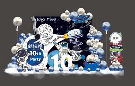 太空宇航员生日布置