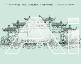 三道堰古镇牌坊