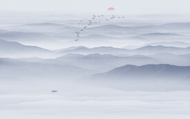 水墨意境山水画