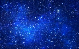 蓝色宇宙星空背景图